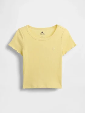 Baby- & Kleinkind-T-Shirt aus geripptem Strick zum Kombinieren