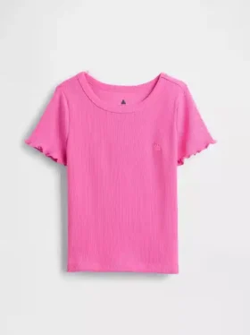 Baby- & Kleinkind-T-Shirt aus geripptem Strick zum Kombinieren