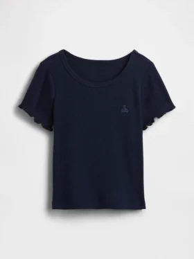 Baby- & Kleinkind-T-Shirt aus geripptem Strick zum Kombinieren