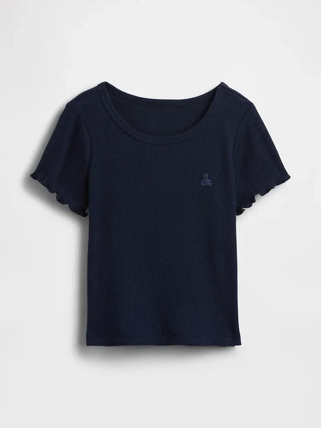 Baby- & Kleinkind-T-Shirt aus geripptem Strick zum Kombinieren