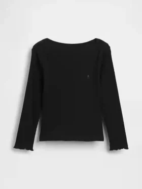Baby- & Kleinkind-T-Shirt aus geripptem Strick zum Kombinieren