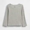Baby- & Kleinkind-T-Shirt aus geripptem Strick zum Kombinieren