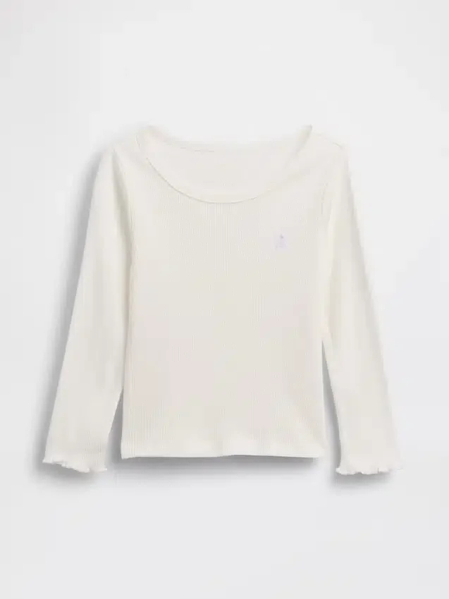 Baby- & Kleinkind-T-Shirt aus geripptem Strick zum Kombinieren