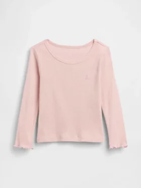 Baby- & Kleinkind-T-Shirt aus geripptem Strick zum Kombinieren