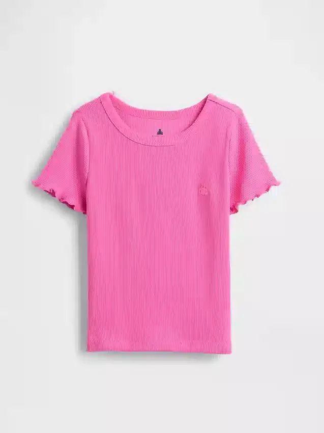 Baby- & Kleinkind-T-Shirt aus geripptem Strick zum Kombinieren