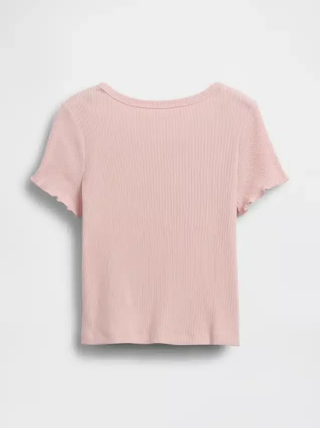 Baby- & Kleinkind-T-Shirt aus geripptem Strick zum Kombinieren
