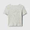 Baby- & Kleinkind-T-Shirt aus geripptem Strick zum Kombinieren