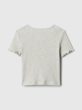 Baby- & Kleinkind-T-Shirt aus geripptem Strick zum Kombinieren