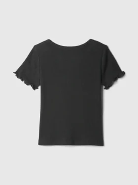 Baby- & Kleinkind-T-Shirt aus geripptem Strick zum Kombinieren