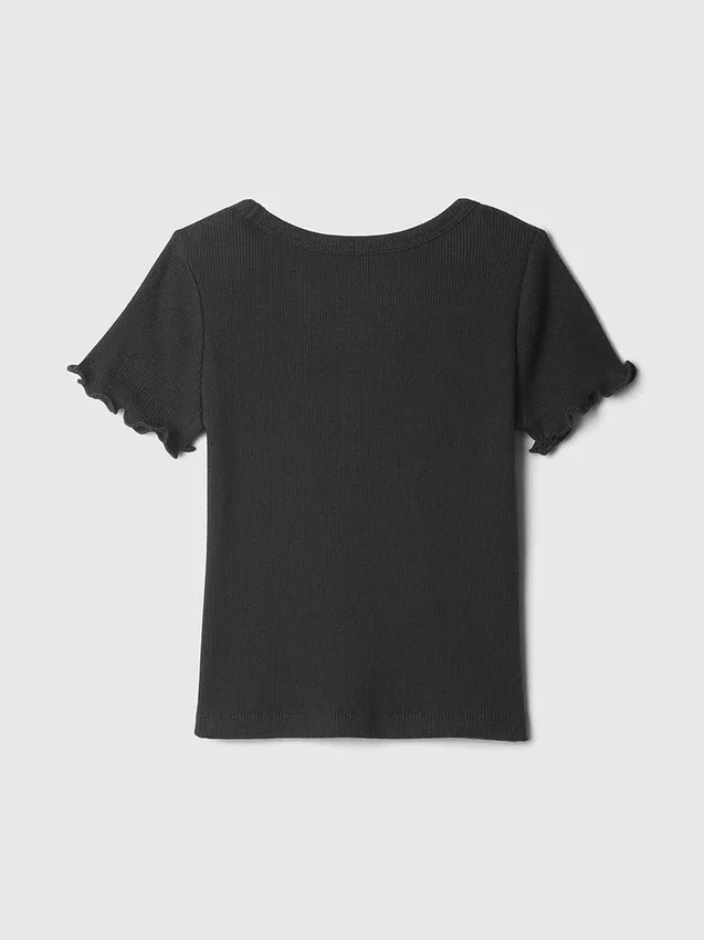 Baby- & Kleinkind-T-Shirt aus geripptem Strick zum Kombinieren