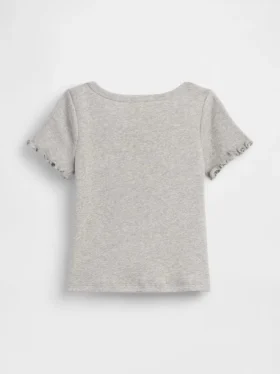 Baby- & Kleinkind-T-Shirt aus geripptem Strick zum Kombinieren
