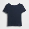 Baby- & Kleinkind-T-Shirt aus geripptem Strick zum Kombinieren