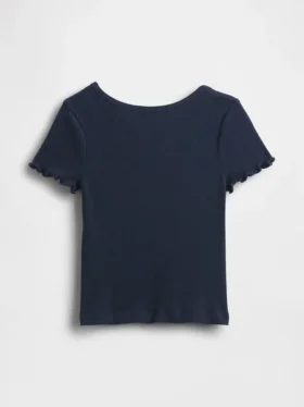 Baby- & Kleinkind-T-Shirt aus geripptem Strick zum Kombinieren