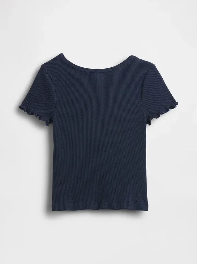 Baby- & Kleinkind-T-Shirt aus geripptem Strick zum Kombinieren