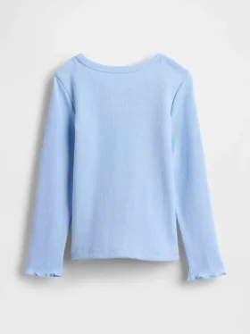 Baby- & Kleinkind-T-Shirt aus geripptem Strick zum Kombinieren