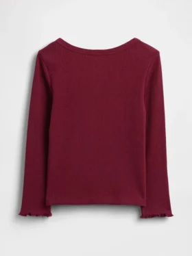 Baby- & Kleinkind-T-Shirt aus geripptem Strick zum Kombinieren