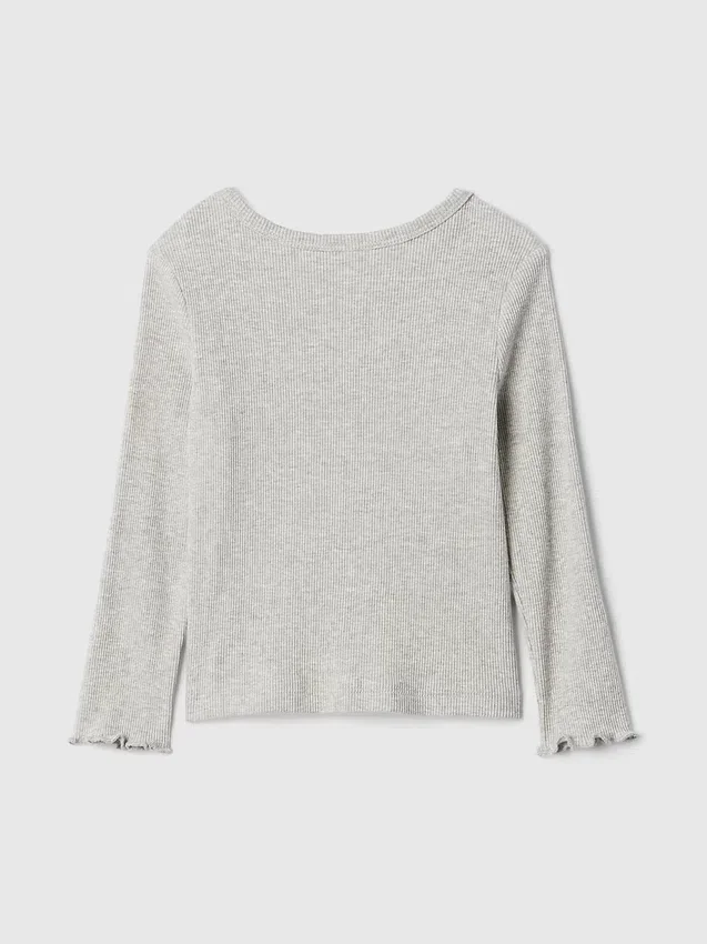 Baby- & Kleinkind-T-Shirt aus geripptem Strick zum Kombinieren