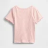 Baby- & Kleinkind-T-Shirt aus geripptem Strick zum Kombinieren