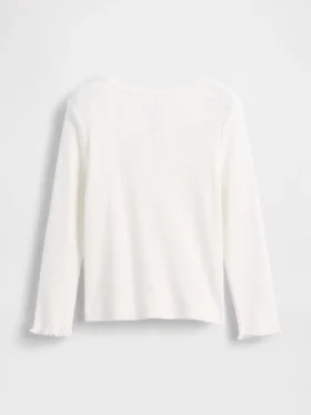 Baby- & Kleinkind-T-Shirt aus geripptem Strick zum Kombinieren