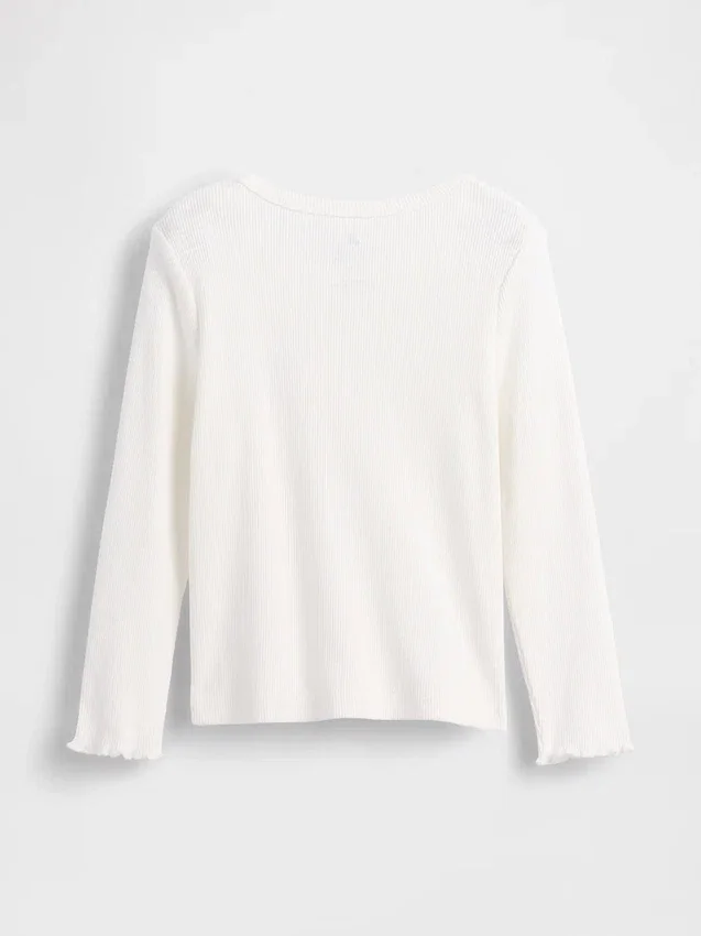 Baby- & Kleinkind-T-Shirt aus geripptem Strick zum Kombinieren