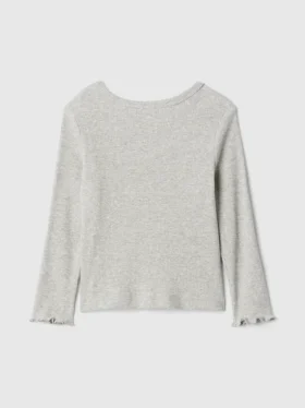 Baby- & Kleinkind-T-Shirt aus geripptem Strick zum Kombinieren