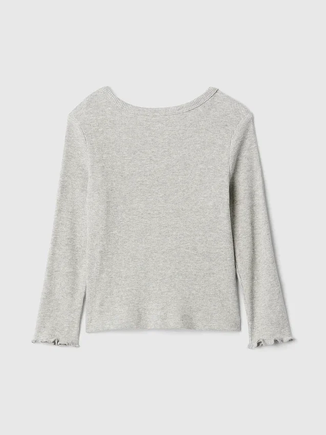Baby- & Kleinkind-T-Shirt aus geripptem Strick zum Kombinieren