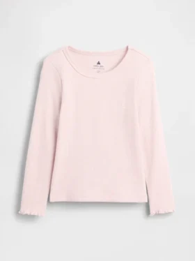 Baby- & Kleinkind-T-Shirt aus geripptem Strick zum Kombinieren