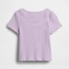 Baby- & Kleinkind-T-Shirt aus geripptem Strick zum Kombinieren