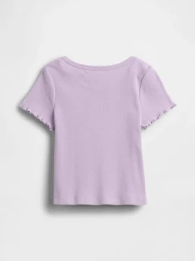 Baby- & Kleinkind-T-Shirt aus geripptem Strick zum Kombinieren