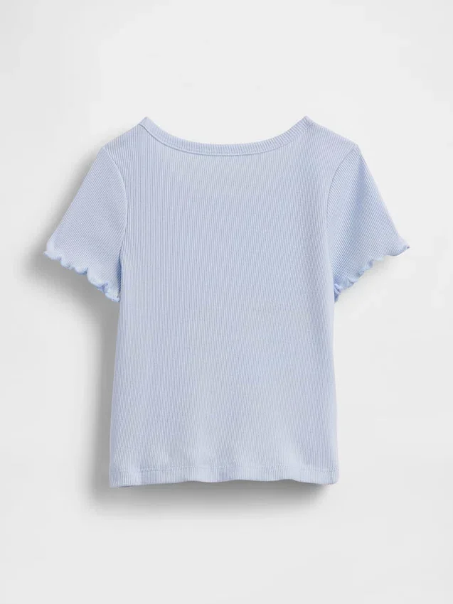 Baby- & Kleinkind-T-Shirt aus geripptem Strick zum Kombinieren