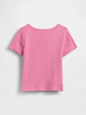 Baby- & Kleinkind-T-Shirt aus geripptem Strick zum Kombinieren