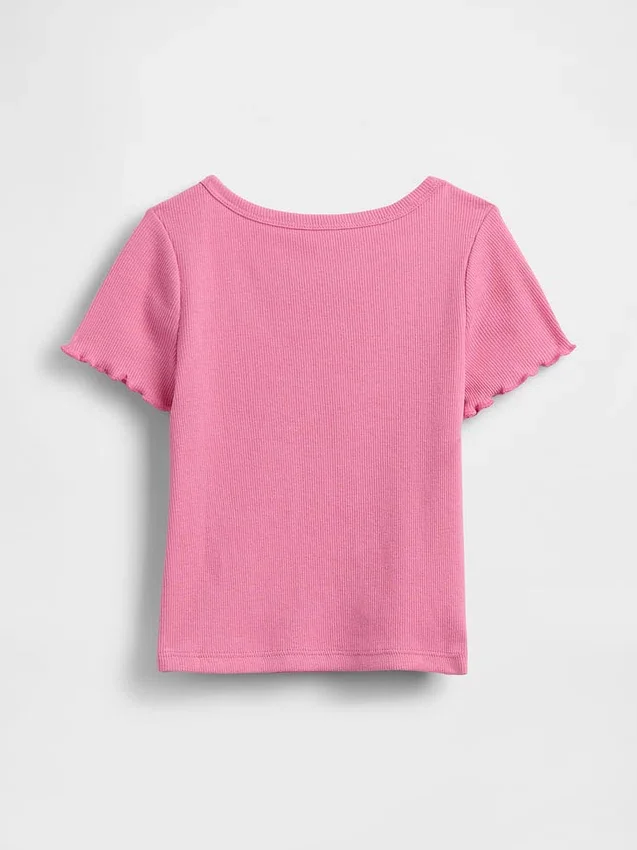 Baby- & Kleinkind-T-Shirt aus geripptem Strick zum Kombinieren
