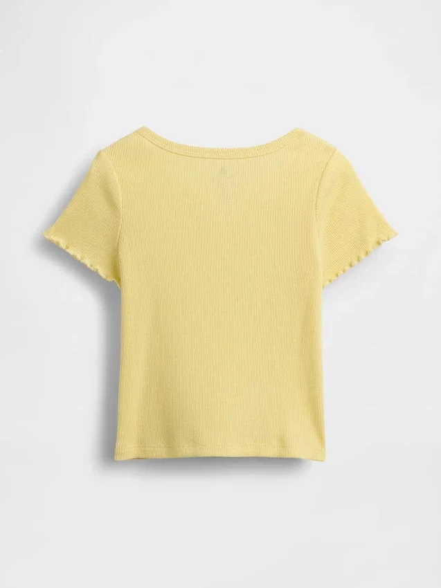 Baby- & Kleinkind-T-Shirt aus geripptem Strick zum Kombinieren