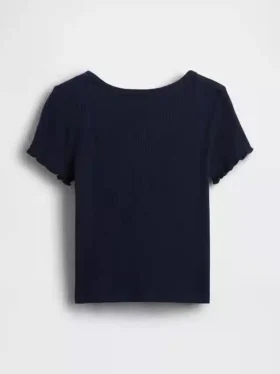 Baby- & Kleinkind-T-Shirt aus geripptem Strick zum Kombinieren