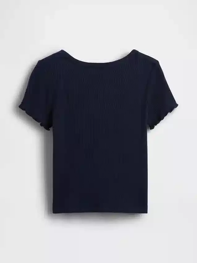 Baby- & Kleinkind-T-Shirt aus geripptem Strick zum Kombinieren