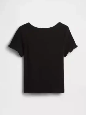 Baby- & Kleinkind-T-Shirt aus geripptem Strick zum Kombinieren
