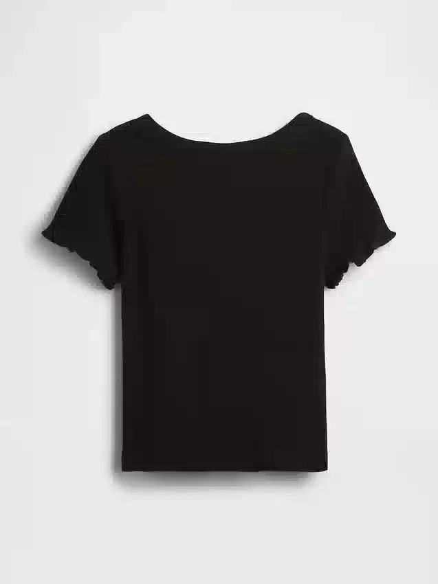 Baby- & Kleinkind-T-Shirt aus geripptem Strick zum Kombinieren