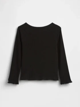 Baby- & Kleinkind-T-Shirt aus geripptem Strick zum Kombinieren
