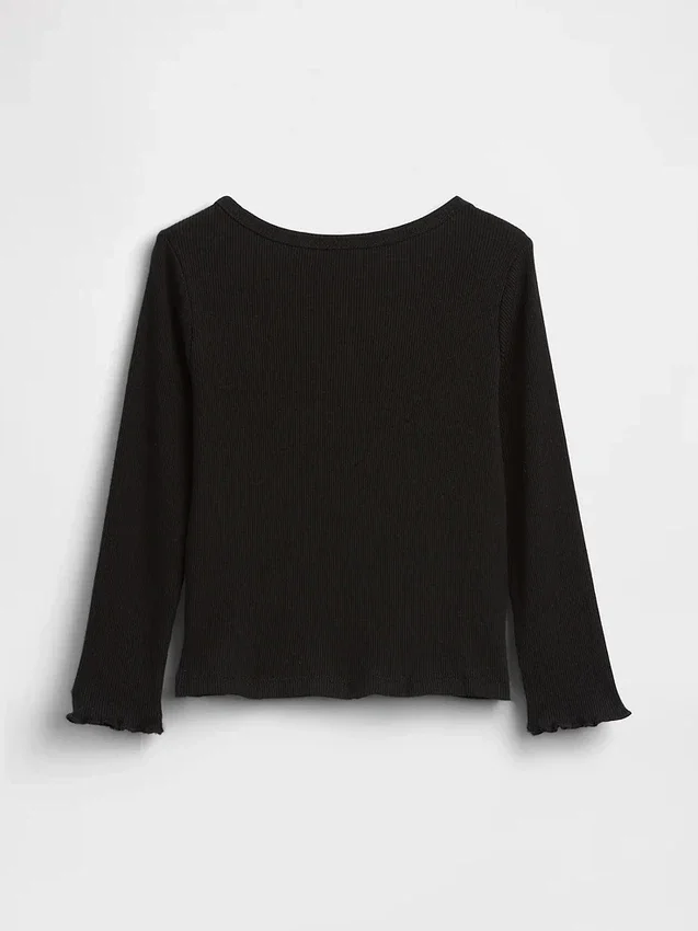 Baby- & Kleinkind-T-Shirt aus geripptem Strick zum Kombinieren