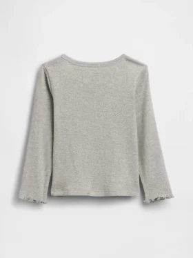 Baby- & Kleinkind-T-Shirt aus geripptem Strick zum Kombinieren