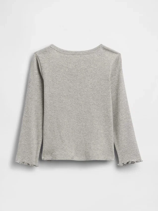 Baby- & Kleinkind-T-Shirt aus geripptem Strick zum Kombinieren