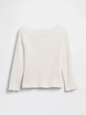 Baby- & Kleinkind-T-Shirt aus geripptem Strick zum Kombinieren