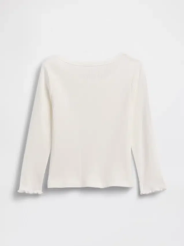 Baby- & Kleinkind-T-Shirt aus geripptem Strick zum Kombinieren