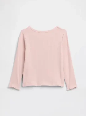 Baby- & Kleinkind-T-Shirt aus geripptem Strick zum Kombinieren