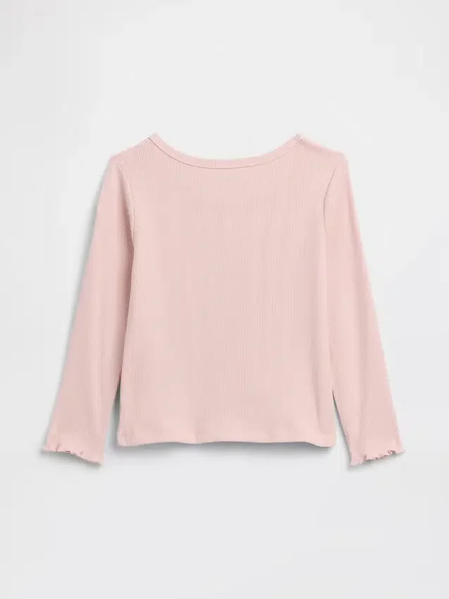 Baby- & Kleinkind-T-Shirt aus geripptem Strick zum Kombinieren