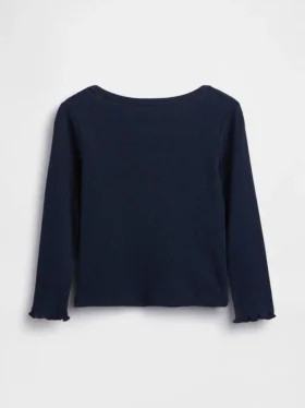 Baby- & Kleinkind-T-Shirt aus geripptem Strick zum Kombinieren