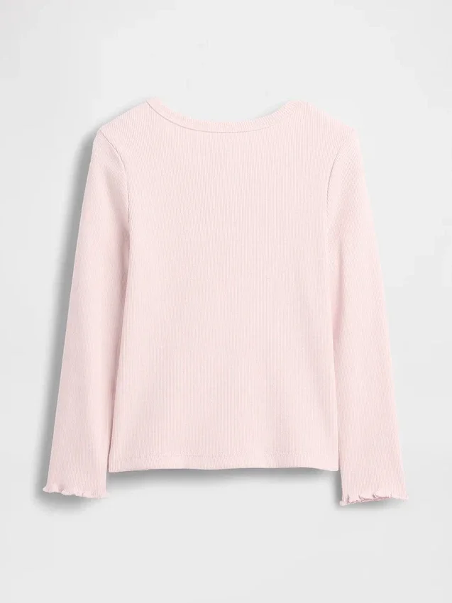 Baby- & Kleinkind-T-Shirt aus geripptem Strick zum Kombinieren