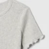 Baby- & Kleinkind-T-Shirt aus geripptem Strick zum Kombinieren