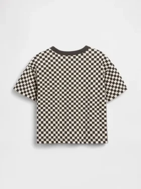 Baby & Kleinkind-T-Shirt im Boxy-Schnitt mit Karomuster