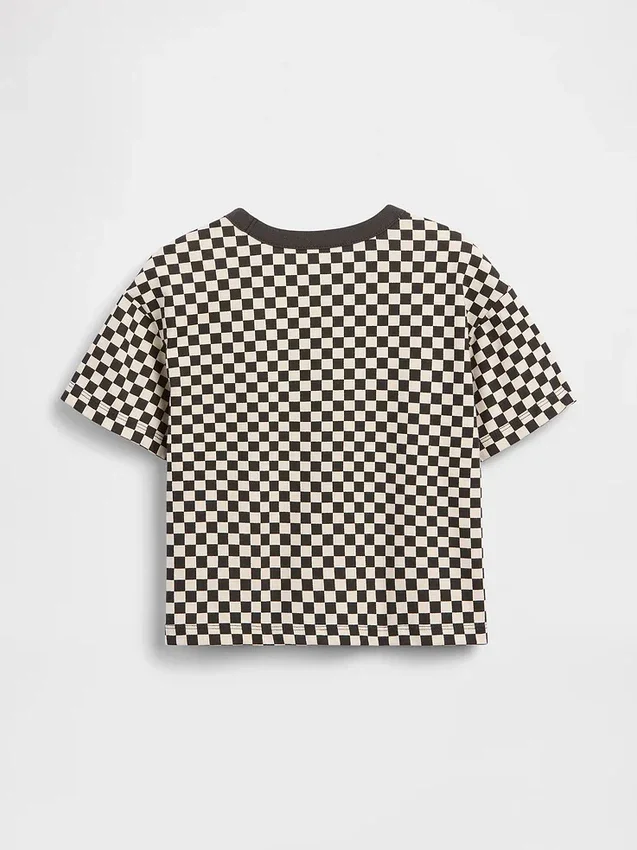 Baby & Kleinkind-T-Shirt im Boxy-Schnitt mit Karomuster